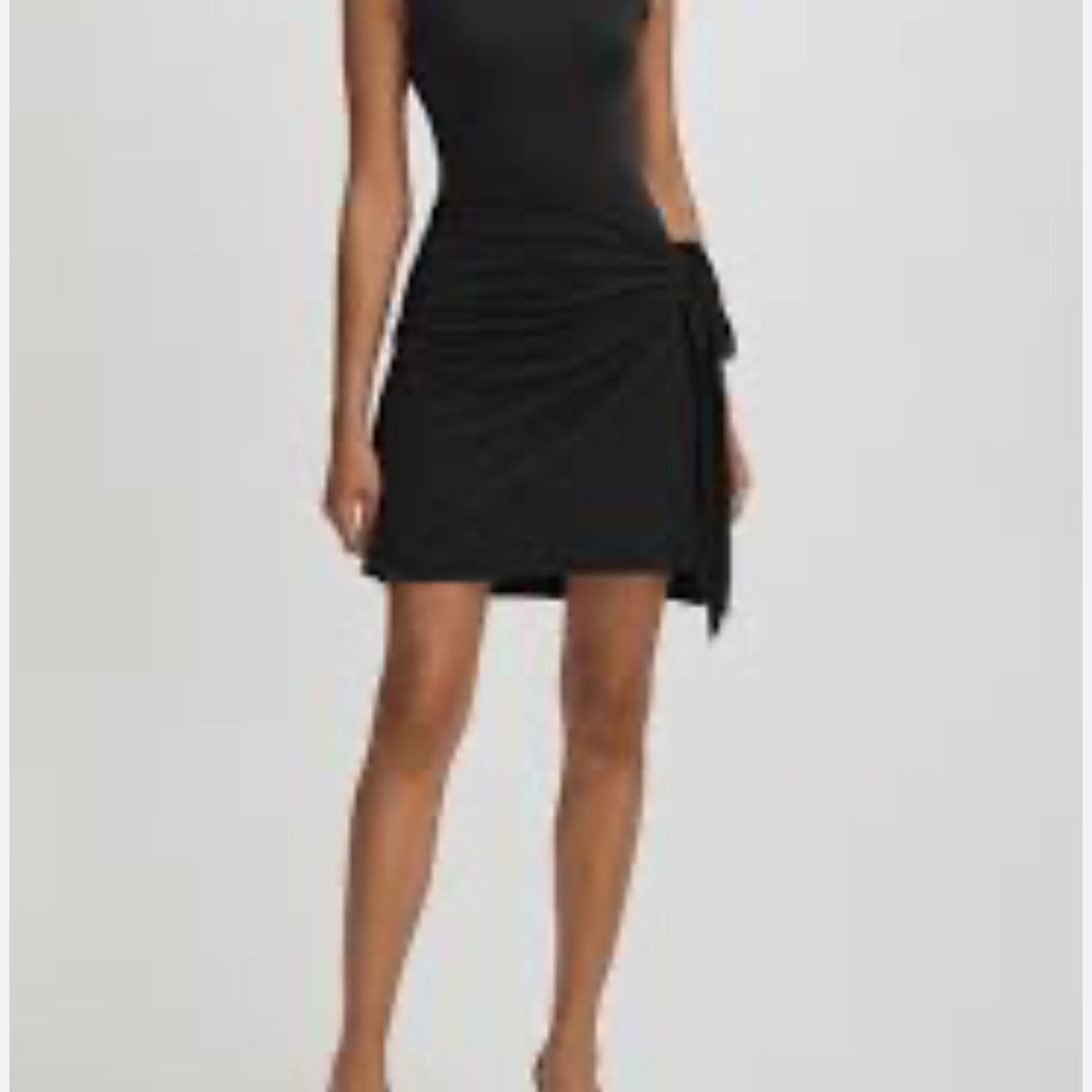 Good American Elegant Black Midi Dress